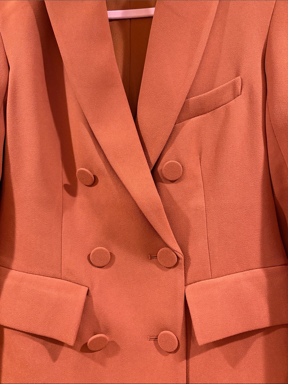NWOT Alex Perry Double-Breasted Blazer in Rust, Size US 6 - Picture 5 of 11